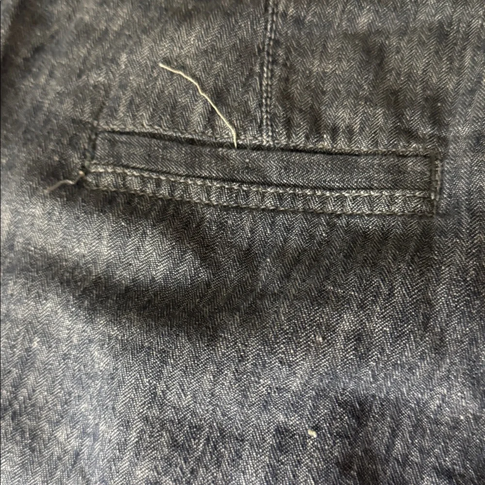Pilcro-anthropology Stylish Denim linen Wide-Leg Pants - Picture 6 of 10